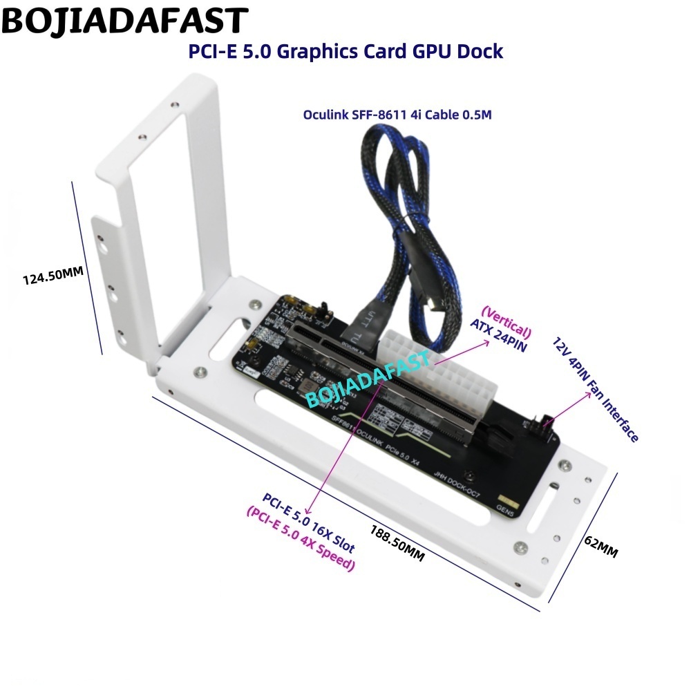 Placa Adaptadora PCI-E 5.0 16X - Oculink Egpu Dock Graphics Card avaliação e preço