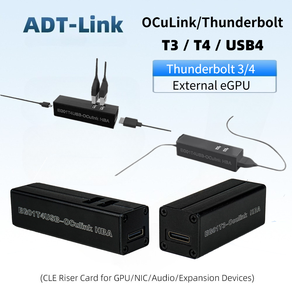 Adaptador T3 / T4 OCuLink Thun - Oculink Egpu Dock Graphics Card avaliação e preço